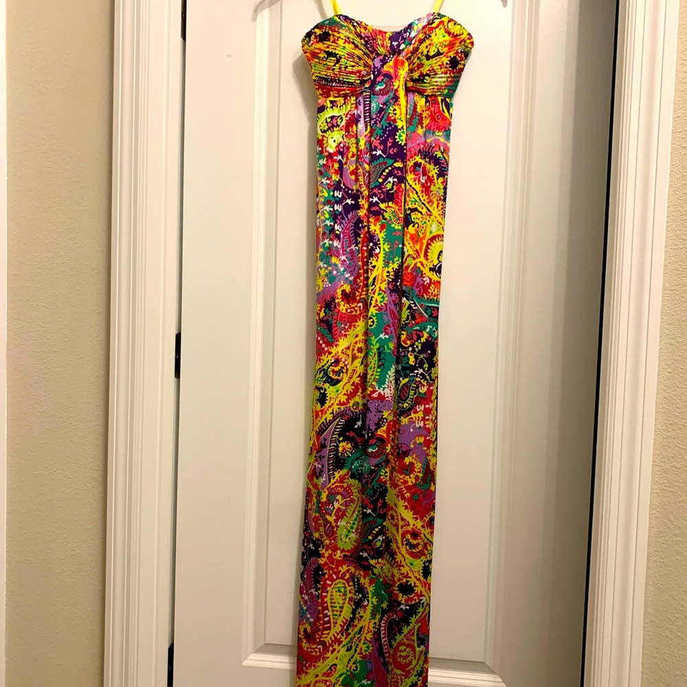 Gianni Bini dress, long dress, strapless dress